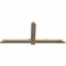 Ekena Millwork Eugene Rough Sawn Timber Gable Bracket, Douglas Fir, 60"W x 25"H x 2"D x 4"F, 10/12 Pitch GBW060X25X0204EUG00RDF - alternate 4